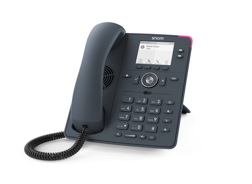 Téléphone de bureau SIP Snom D140, écran monochrome rétroéclairé, gris ardoise, série D1xx