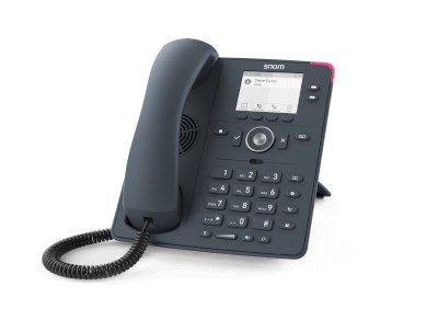 Snom D150 SIP-Tischtelefon, hinterleuchtetes Monochromdisplay, Schiefergrau, D1xx-Serie