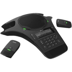 Snom C520 IP conference phone, 3 SIP accounts, 2 wireless DECT microphones, Bluetooth, PoE