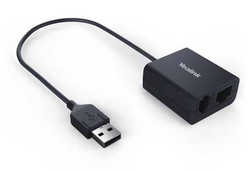 Yealink EHS40 EHS-Adapter, für Yealink T4x, T5x, T7x, T85 und T87, Headsets von Jabra, Plantronics, Sennheiser, USB, Plu