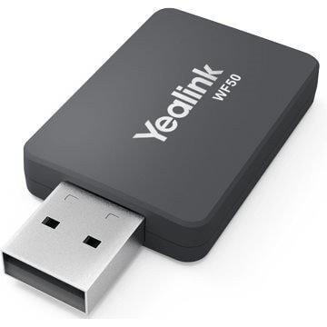 Dongle Wi-Fi USB Yealink WF50, Wi-Fi 802.11ac bi-bande, jusqu'à 433 Mbit/s, WPA2-Enterprise, pour Yealink T4xU, T52S, T5