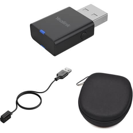 Kit de mobilité Yealink 1208650, dongle DECT WDD60, câble de charge et housse, pour Yealink WH63, WH63 E2 et WH67