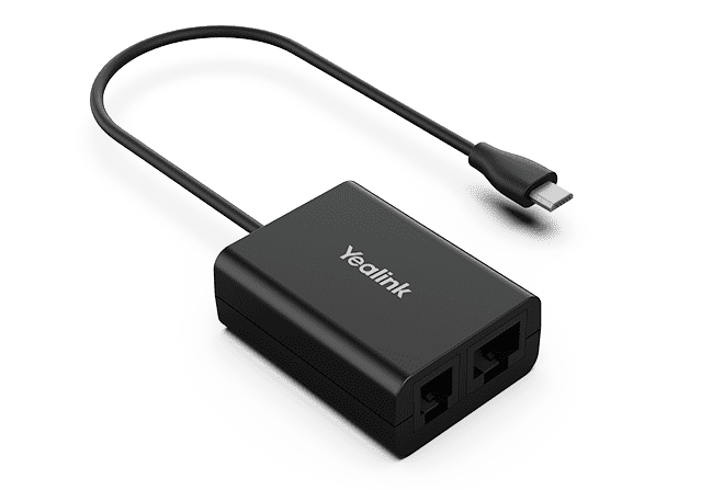 Adaptateur EHS Yealink EHS60, casques WH62 et WH63 (matériel v1), téléphones Cisco, Avaya, Poly et Grandstream, 3 câbles