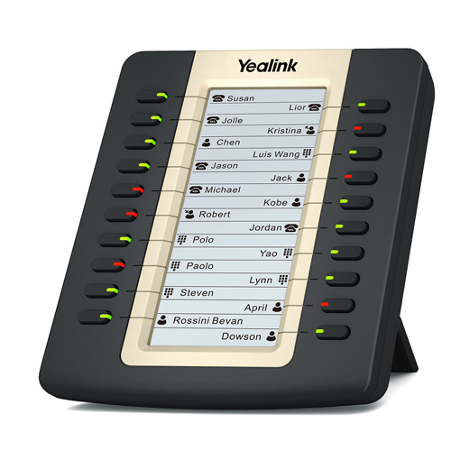Module d'extension Yealink EXP20, 20 touches bicolores, écran LCD 160 x 320, pour Yealink T27P et T29G