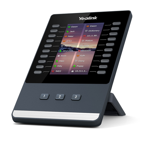 Module d'extension Yealink EXP43, 60 touches sur 3 pages, écran couleur 4,3", pour Yealink T43U, T46U, T48U et T44W