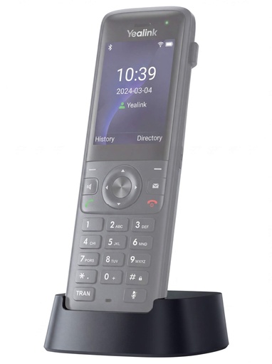 Socle de charge Yealink 230101300002, socle seul, sans alimentation ni combiné, combiné SIP Wi-Fi AX83H, pour Yealink AX