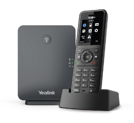 Yealink W77P Professionelles DECT-Telefon, IP-Basis W70B + robustes Mobilteil W57R, IP54, 10 Mobilteile, PoE