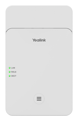 Yealink W75 mini multi-cell DECT IP base station, up to 3 bases, 20 handsets, 20 simultaneous calls, PoE