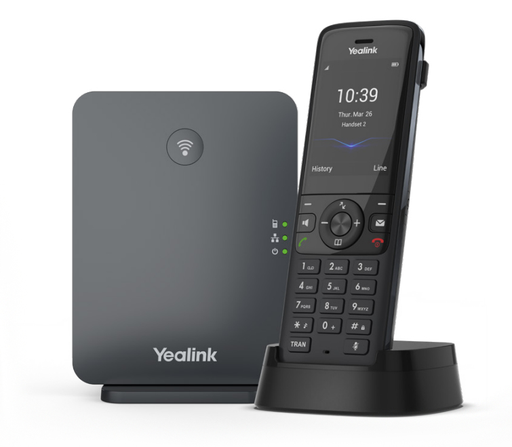 Yealink W78P professional DECT phone, W70B IP base + W78H handset, 2.4" color display, Bluetooth, PoE