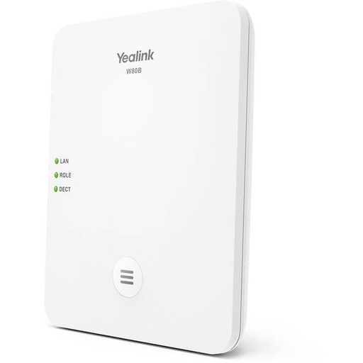 Yealink W80DM + 2 W80B DECT-Multizellen-Starterpaket, 1 Manager + 2 Basen, max. 100 Mobilteile, PoE