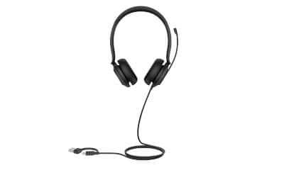 Casque filaire USB Yealink UH35 Pro Dual Teams, binaural, USB-A et USB-C, certifié Teams