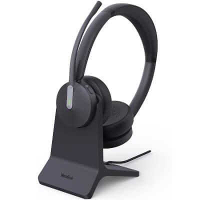 Yealink BH70 Dual Teams Bluetooth-Headset, binaural, Bluetooth 5.2, USB-C/A-Dongle, mit Ladestation