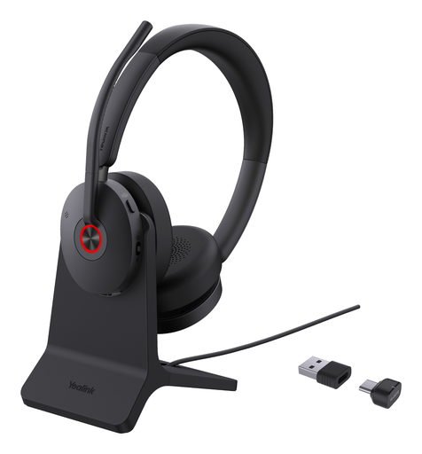 Yealink BH74 Dual Teams Bluetooth-Headset, mit Ladestation, Bluetooth 5.3, ANC, USB-A und USB-C