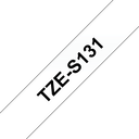 Brother TZe-S131 / TZES131 strong adhesive tape, black on clear, 12 mm x 8 m