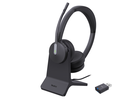 Yealink WH64 Hybrid Dual Teams Schnurloses DECT-Headset, DECT + Bluetooth 5.2, binaural, USB-Dongle, Ladestation BHC70