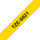 Brother TZe-S621 / TZES621 strong adhesive tape, black on yellow, 9 mm x 8 m