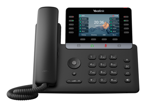 Yealink T74U SIP-Tischtelefon, 16 SIP-Konten, 4,3" Farbdisplay, 2 Gigabit-Ports, PoE