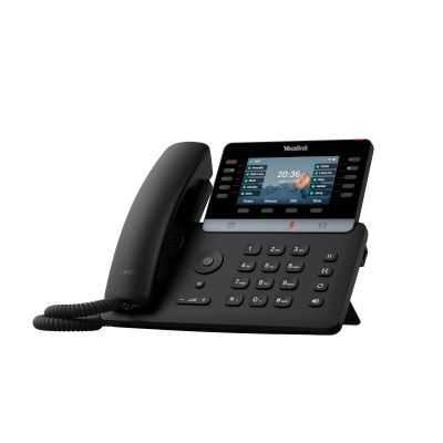 Yealink T74W SIP-WLAN-Telefon, 16 SIP-Konten, Wi-Fi 6 und Bluetooth 5.0, 4,3" Farbdisplay, PoE