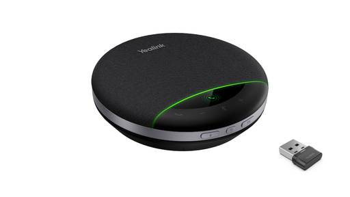 Yealink SP96 USB and Bluetooth speakerphone, 6 microphones, Bluetooth 5.3, USB-A and USB-C, 26 h battery life