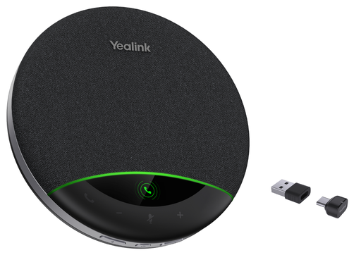 Speakerphone USB et Bluetooth Yealink SP96, 6 microphones, Bluetooth 5.3, USB-A et USB-C, 26 h d'autonomie, dongle Bluet