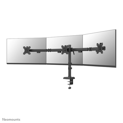 Neomounts DS60-600BL3 monitor arm, 10 to 27 inch, up to 6 kg, 3 screens, VESA 75x75 to 100x100
