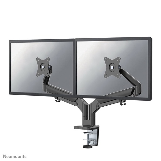 Bras support d'écran Neomounts DS70-810BL2, 17 à 32 pouces, jusqu'à 9 kg, 2 écrans, VESA 75x75 à 100x100