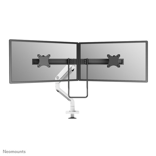Bras support d'écran Neomounts DS75S-950WH2, 17 à 32 pouces, jusqu'à 8 kg, 2 écrans, VESA 75x75 à 100x100
