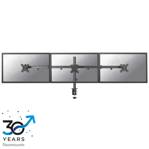 Neomounts FPMA-D550D3BLACK monitor arm, 10 to 27 inch, up to 6 kg, 3 screens, VESA 75x75 to 100x100