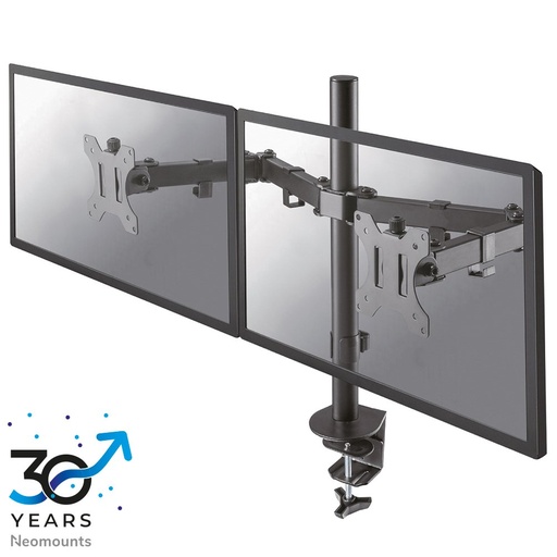 Neomounts FPMA-D550DBLACK Monitorarm, 10 bis 32 Zoll, bis 8 kg, 2 Bildschirme, VESA 75x75 bis 100x100