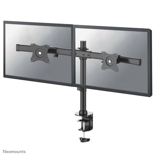 Neomounts FPMA-DCB100DBLACK monitor arm, 10 to 27 inch, up to 10 kg, 2 screens, VESA 75x75 to 100x100