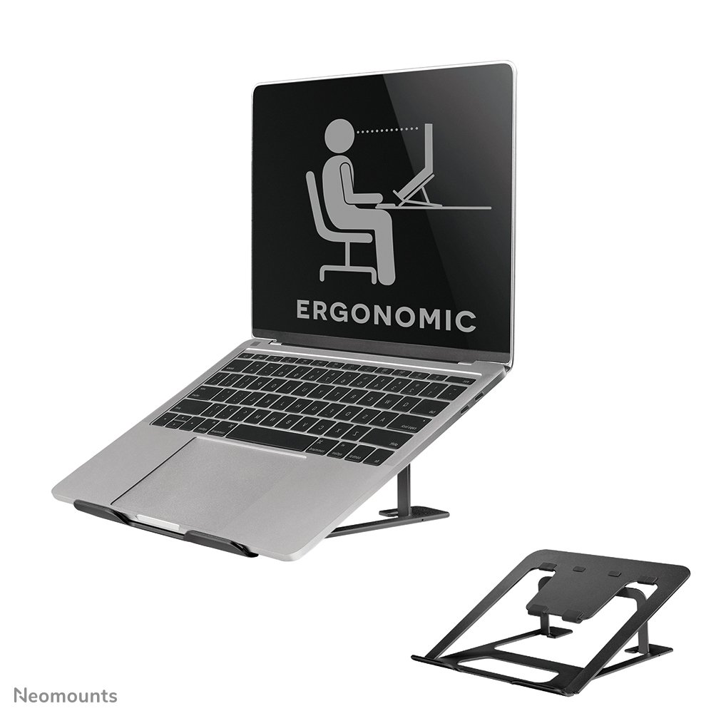 Support pour ordinateur portable Neomounts NSLS085BLACK, 10 à 17 pouces, jusqu'à 5 kg, inclinaison