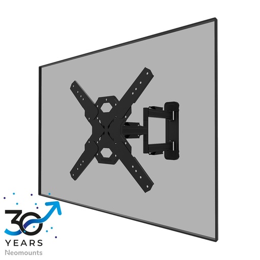 Support mural pour écran Neomounts WL40S-850BL14, 40 à 65 pouces, jusqu'à 40 kg, VESA 100x100 à 400x400, inclinaison