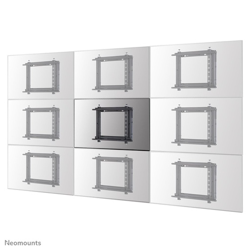 Support mural pour videowall Neomounts WL95-800BL1, 42 à 70 pouces, jusqu'à 35 kg, VESA 200x200 à 600x400
