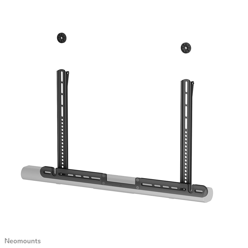 Support pour barre de visioconférence Neomounts AV35-727BL1, 75 pouces, jusqu'à 10 kg, VESA 200x200 à 600x400, fixé