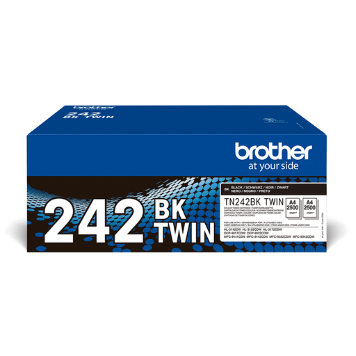 Brother Toner-Doppelpack TN-242BKTWIN / TN242BKTWIN Schwarz, 2 x 2.500 Seiten