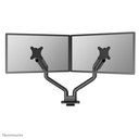 Bras support d'écran Neomounts DS70S-950BL2, 17 à 35 pouces, jusqu'à 18 kg, 2 écrans, VESA 75x75 à 100x100