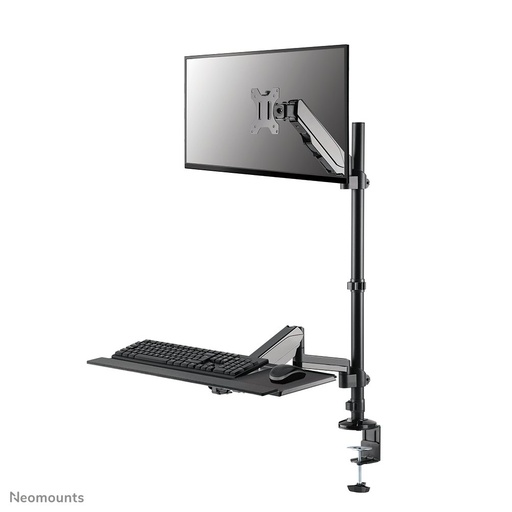 Bras support d'écran Neomounts DS90-325BL1, 17 à 32 pouces, jusqu'à 9 kg, VESA 75x75 à 100x100, mouvement complet