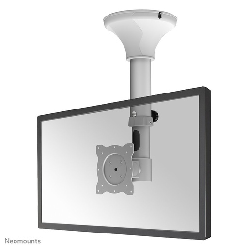 Neomounts FPMA-C025SILVER ceiling mount, 10 to 30 inch, up to 12 kg, VESA 75x75 to 100x100, Tilt