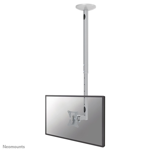 Neomounts FPMA-C050SILVER Deckenhalterung, 10 bis 30 Zoll, bis 20 kg, VESA 50x50 bis 100x100, Neigen, Schwenken
