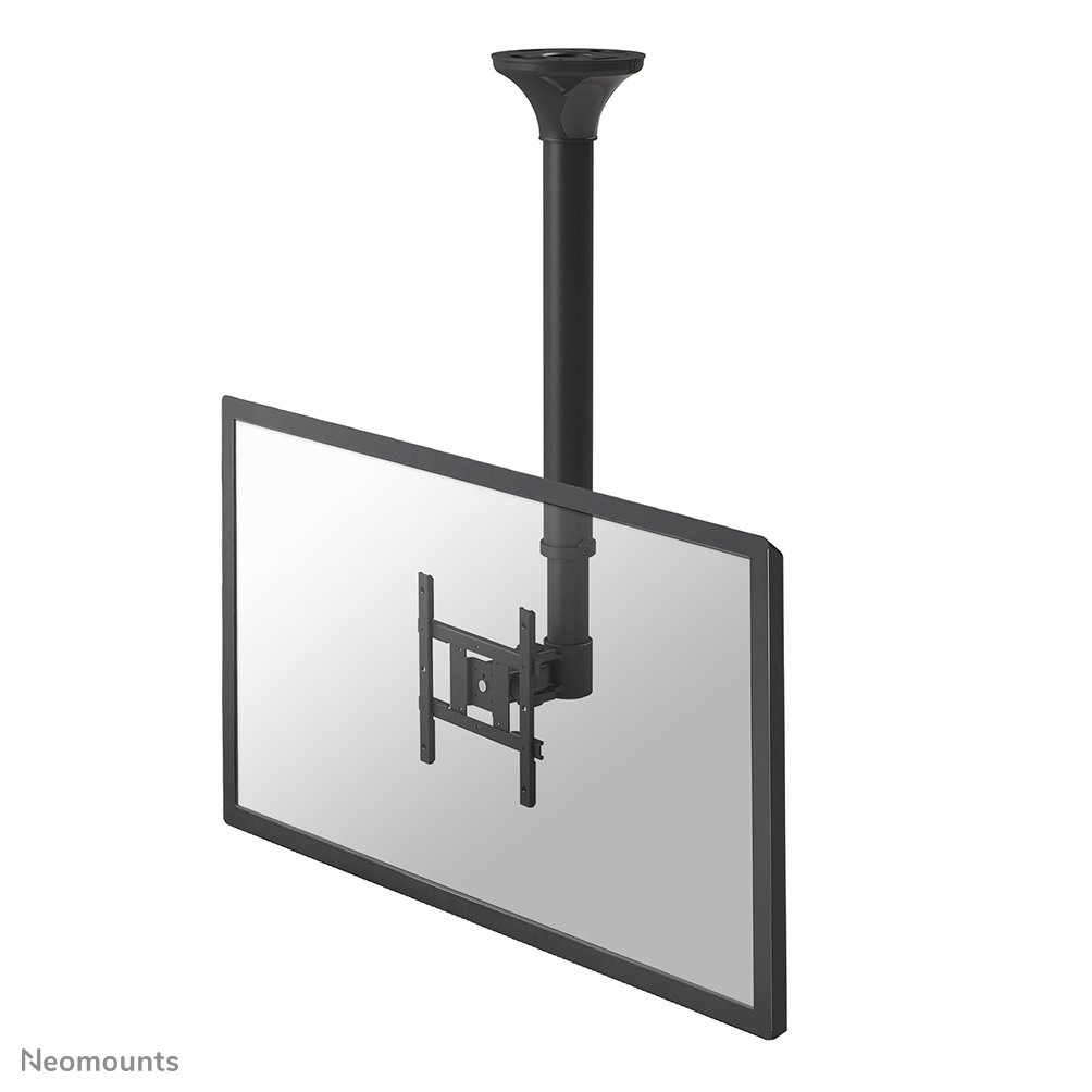 Neomounts FPMA-C200BLACK Deckenhalterung, 10 bis 40 Zoll, bis 20 kg, VESA 75x75 bis 200x200, Neigen, Rotieren, Schwenken