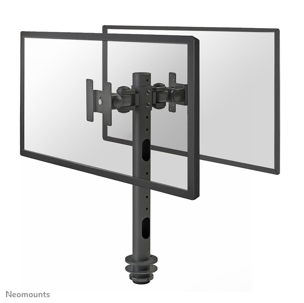 Bras support d'écran Neomounts FPMA-D050DBLACK, 10 à 30 pouces, jusqu'à 10 kg, 2 écrans, VESA 75x75 à 100x100