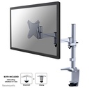 Neomounts FPMA-D1330SILVER Monitorarm, 10 bis 30 Zoll, bis 9 kg, VESA 75x75 bis 100x100, Neigen, Rotieren, Schwenken