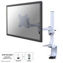 Bras support d'écran Neomounts FPMA-D1330WHITE, 10 à 30 pouces, jusqu'à 9 kg, VESA 75x75 à 100x100, inclinaison