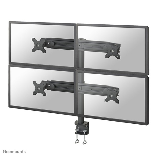 Neomounts FPMA-D700D4 Monitorarm, 19 bis 30 Zoll, bis 8 kg, 4 Bildschirme, VESA 75x75 bis 100x100
