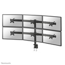 Bras support d'écran Neomounts FPMA-D700D6, 19 à 27 pouces, jusqu'à 8 kg, 6 écrans, VESA 75x75 à 100x100
