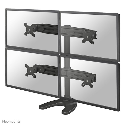 Neomounts FPMA-D700DD4 monitor stand, 19 to 30 inch, up to 8 kg, 4 screens, VESA 75x75 to 100x100