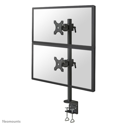 Neomounts FPMA-D700DV monitor arm, 10 to 27 inch, up to 6 kg, 2 screens, VESA 75x75 to 100x100