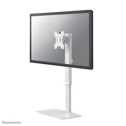 Neomounts FPMA-D890WHITE Monitorständer, 10 bis 30 Zoll, bis 6 kg, VESA 75x75 bis 100x100, Neigen, Rotieren, Schwenken