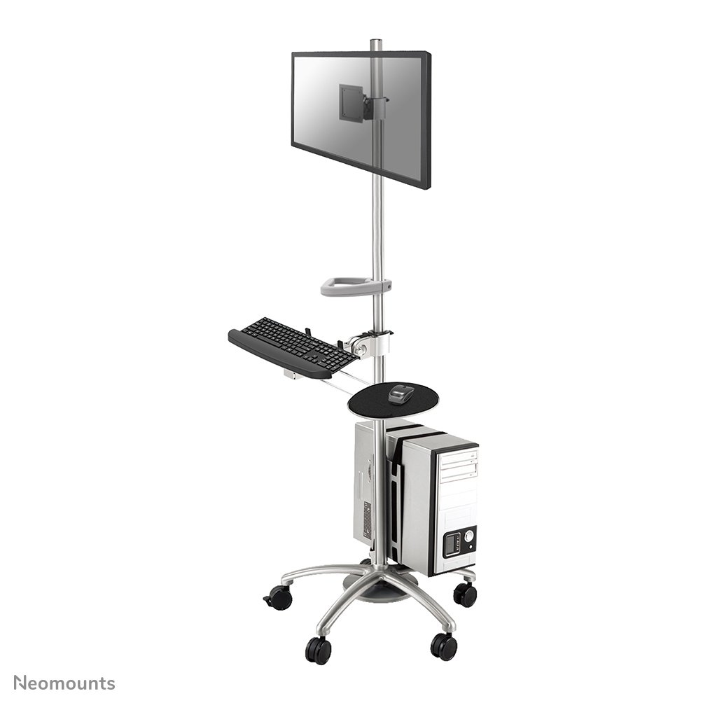 Neomounts FPMA-MOBILE1800 display trolley, 10 to 27 inch, up to 6 kg, VESA 75x75 to 100x100, Tilt, Swivel, Full motion