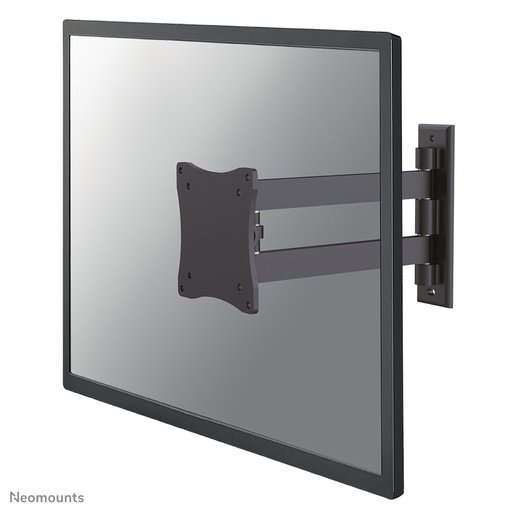 Neomounts FPMA-W820BLACK wall mount, 10 to 27 inch, up to 15 kg, VESA 75x75 to 100x100, Tilt, Swivel, Full motion